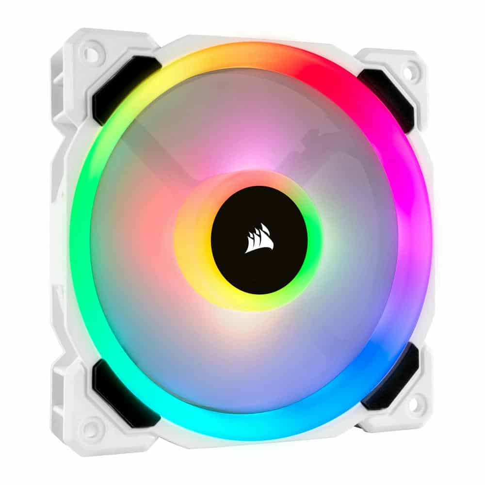 (image for) Corsair White LL120 RGB 120mm Dual Light Loop 1 Fan Expansion Pack